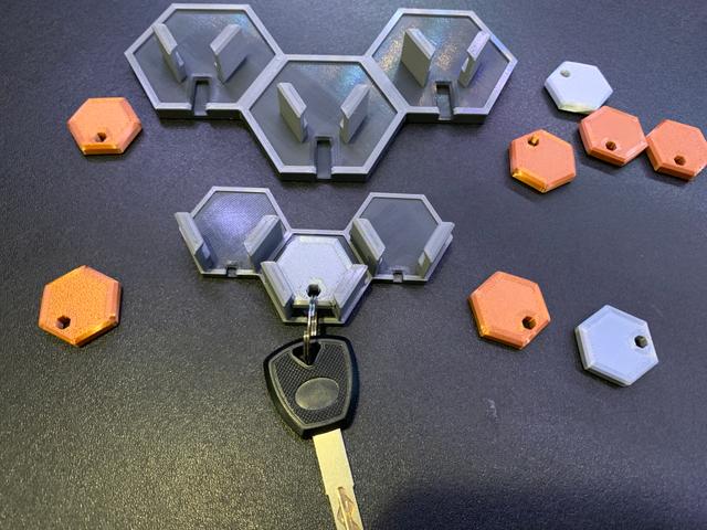 Modern Keychain Hanger - MINI 3D model thumbnail