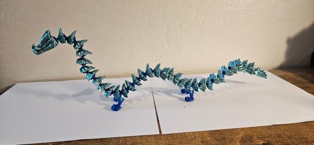 Posable Articulated Bone Dragon 3D model thumbnail