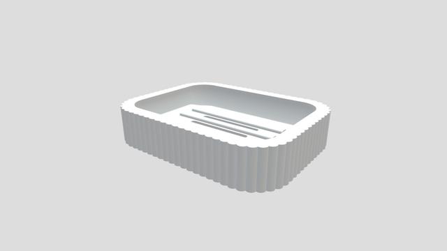Parametric Soap Dish - 3D Printable Model 3D model thumbnail
