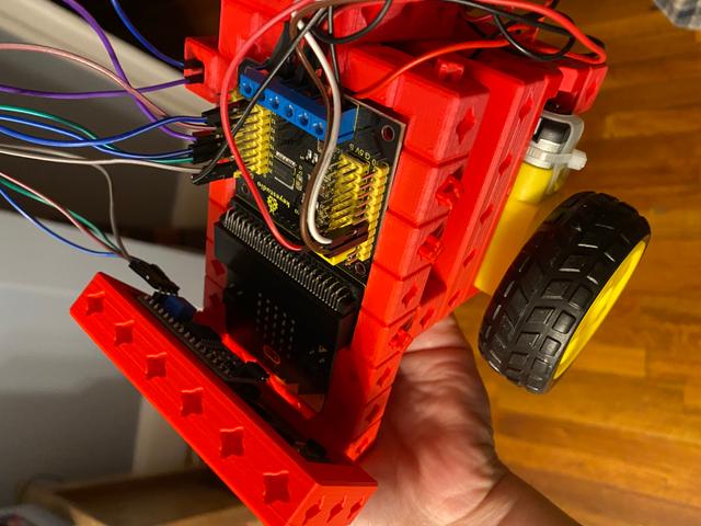 Microbit + Keyestudio driver hat Electroblok 3D model thumbnail