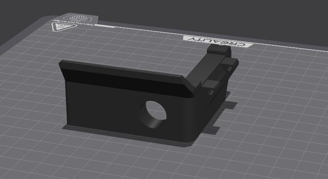 K1 rear right bracket side cutout 3D model thumbnail