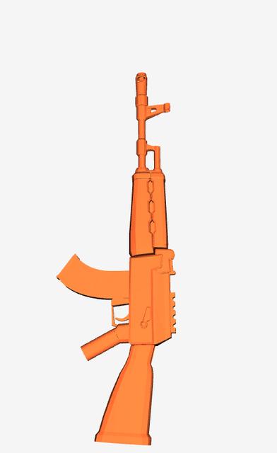 Dummy 13 Fortnite Heavy Assault Rifle 3D model thumbnail