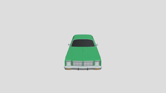Dodge Monaco 1977 lowpoly for 3D-printing 3D model thumbnail
