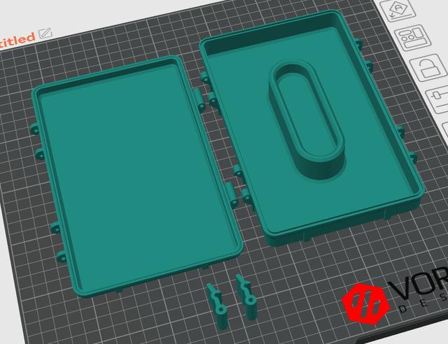 USB Endoscope Camera Case Box 3D model thumbnail
