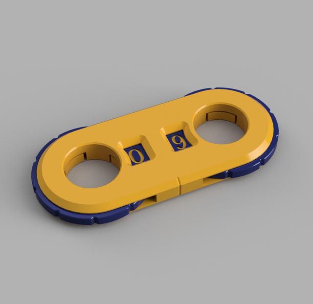 Slim Clicky Counter 3D model thumbnail