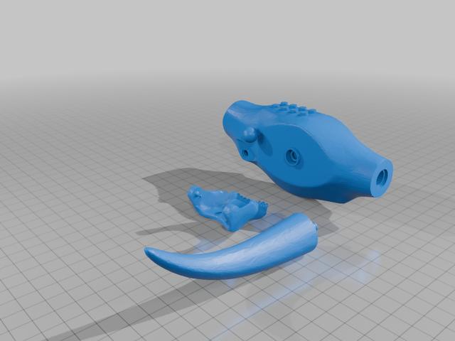 lego d rex part 1 3D model thumbnail
