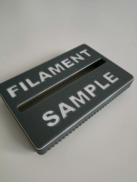Filament sample box lid 3D model thumbnail