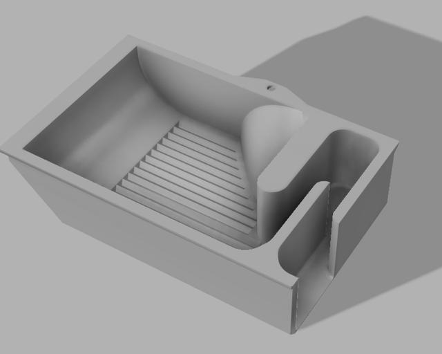Bambulab X1 Exhaust Fan Muffler (double sided tape) 3D model thumbnail