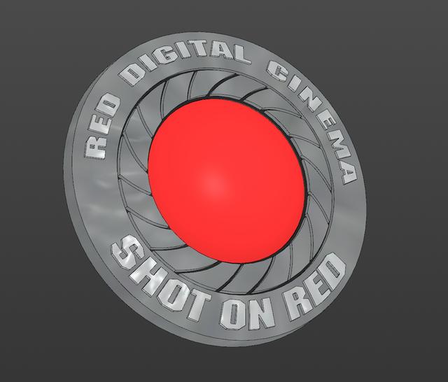 RED Digital Cinema | 3D LOGO 3D model thumbnail