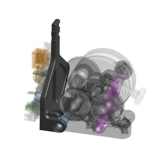 EBB36 side mount for ProtoXtruder 3D model thumbnail