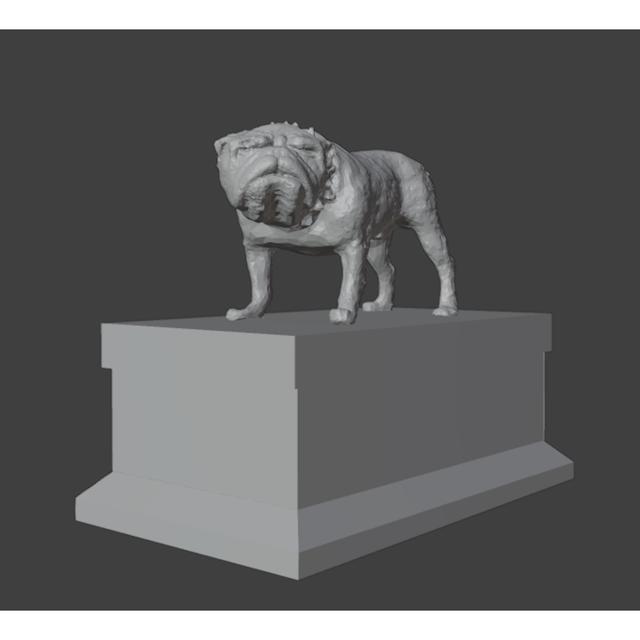 UGA Mike the Bulldog 3D model thumbnail