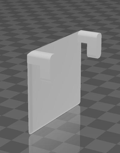 IKEA SKÅDIS mount plate (blank) 3D model thumbnail