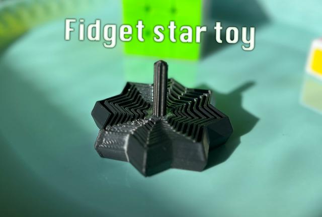 extendable fidget star with fun handle 3D model thumbnail