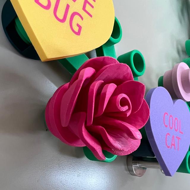 Rose for Lego Wreath 3D model thumbnail