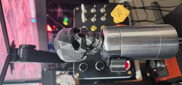 Low poly skull shift knob 3D model thumbnail