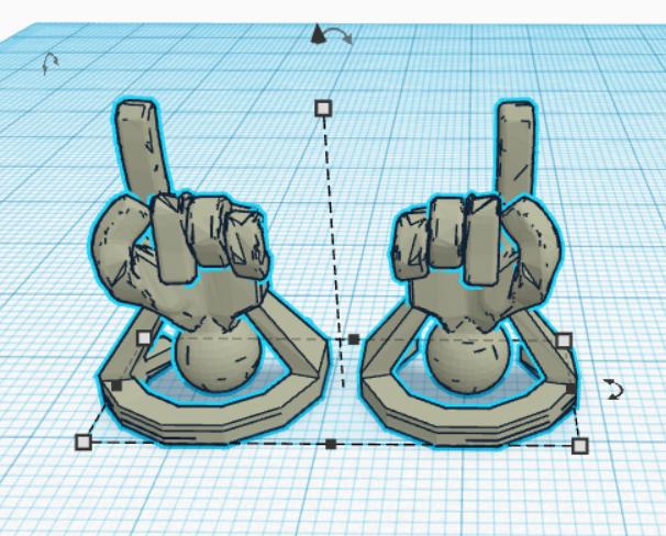 L13 Pointing Hands 3D model thumbnail