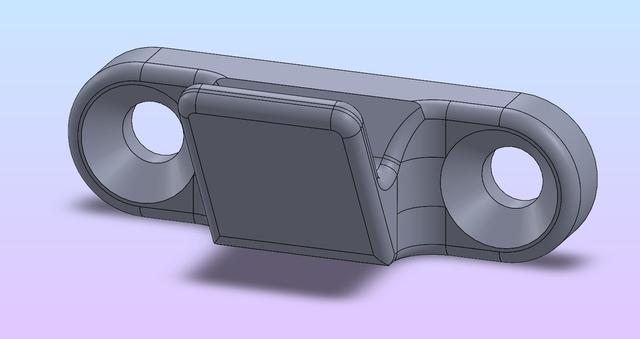 AW11 T-TOP SHADE HOOK 3D model thumbnail