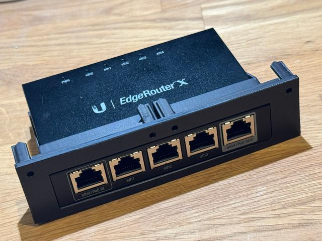 EdgeRouter X Tray for Modular 19" Rack 3D model thumbnail