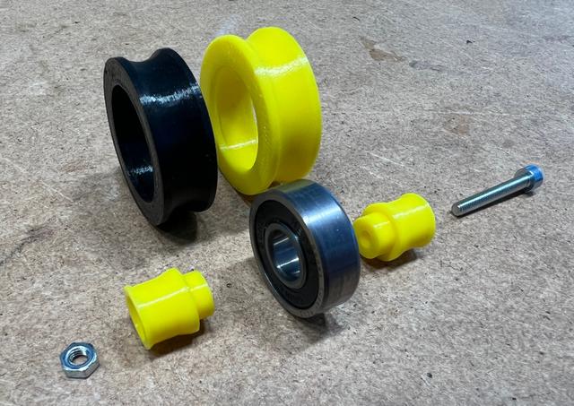 wheels for lack enclosure-super silent mod 3D model thumbnail