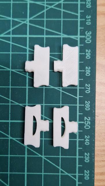 Underware Lite Snap Connector Cable tie 3D model thumbnail