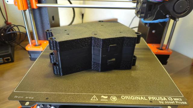 Corne 6col sandwich transport case 3D model thumbnail
