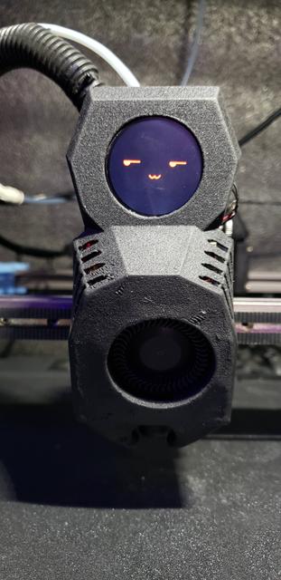 SV08 Toolhead Cover Knomi Remix 3D model thumbnail