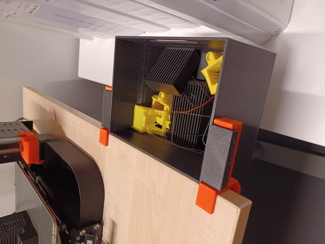 Bigger desk mount trash box 3D model thumbnail