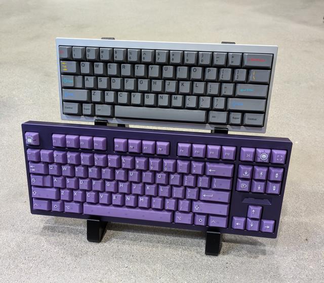 Double Keyboard Display/Stand 3D model thumbnail