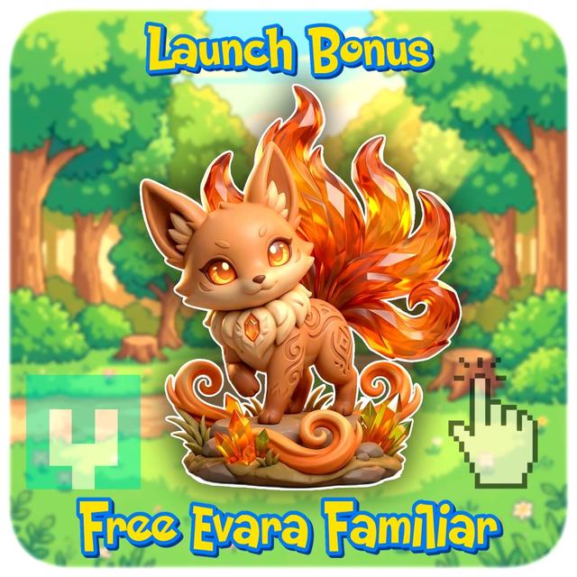 FREE - MoeMon - Evara Familiar - Free Test Model 3D model thumbnail