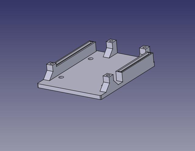 Arduino L293D Motor Driver Shield Base 3D model thumbnail