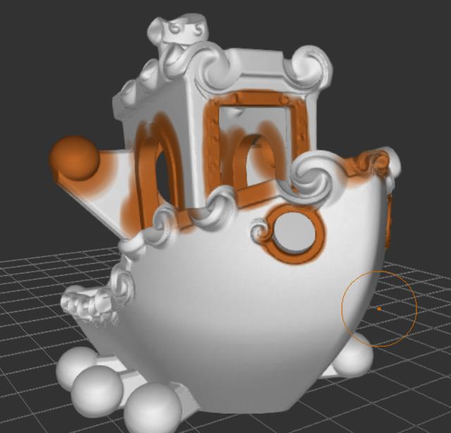 All-Cream Assault Benchy 3D model thumbnail