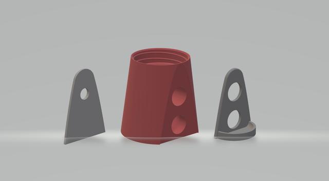Multi Piece Candy Dispenser 3D model thumbnail