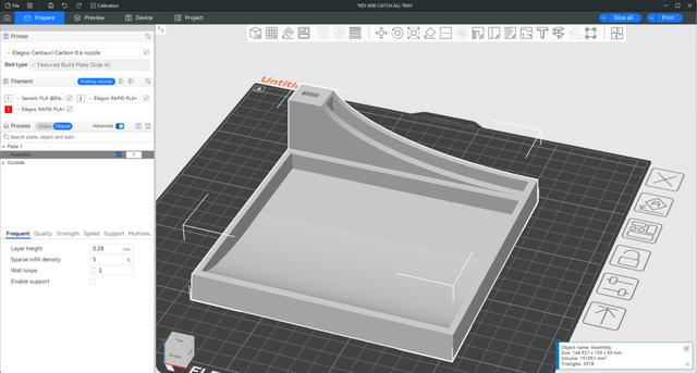 CAR KEY AND CATCH ALL 3D model thumbnail