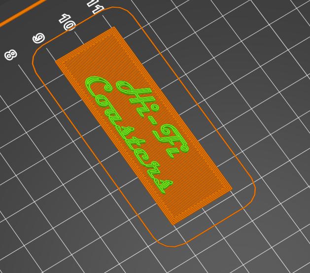 Sign/Logo for Record Coaster Crate 3D model thumbnail