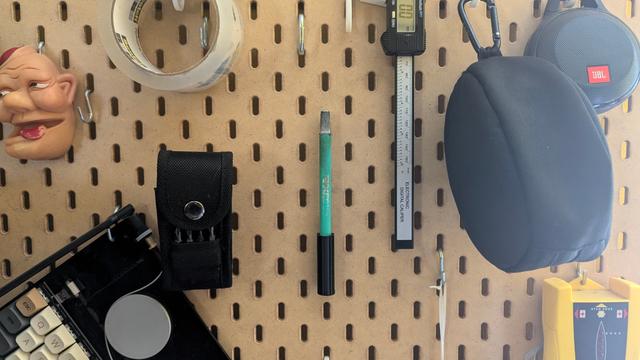 Xacto / Pen Holder for Skadis Pegboard 3D model thumbnail