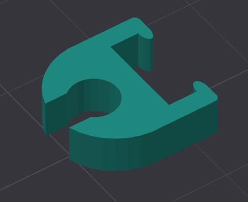 BTT Eddy Duo Cable Clip 3D model thumbnail