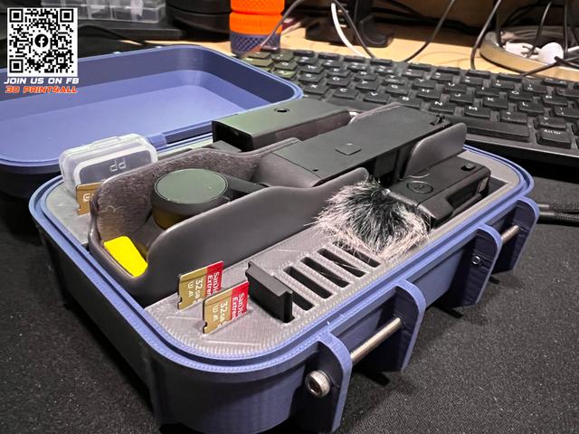 DJI OSMO Pocket 2 box and accessories inlay V1 3D model thumbnail