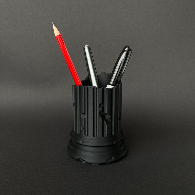 Pen holder roman pillar (remix) 3D model thumbnail