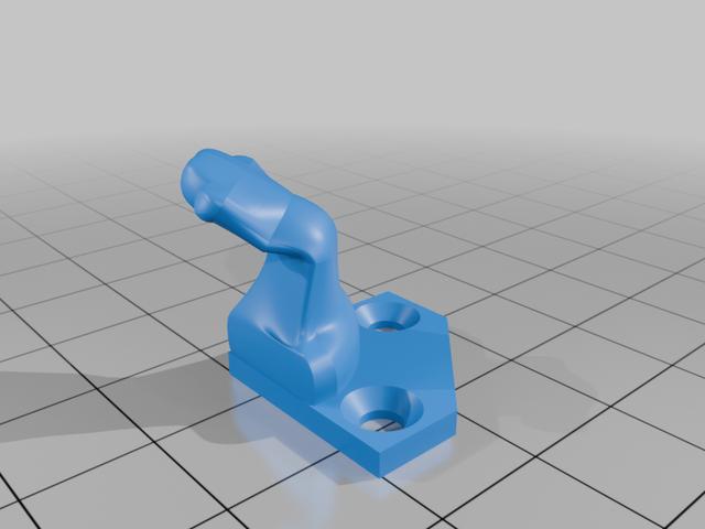 replica brass vintage lion/dragon foot 3D model thumbnail