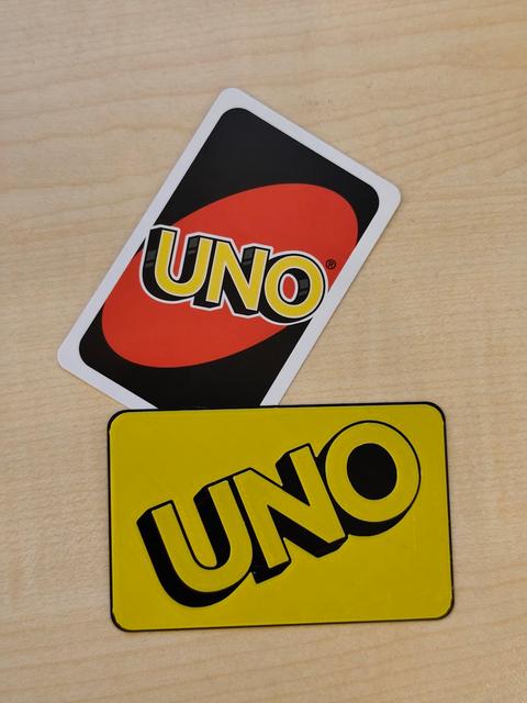 UNO logo for card boxes 3D model thumbnail
