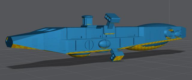 Kyushu Frigate 3D model thumbnail