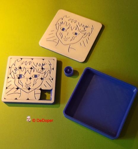 Sliding image puzzle 3D model thumbnail