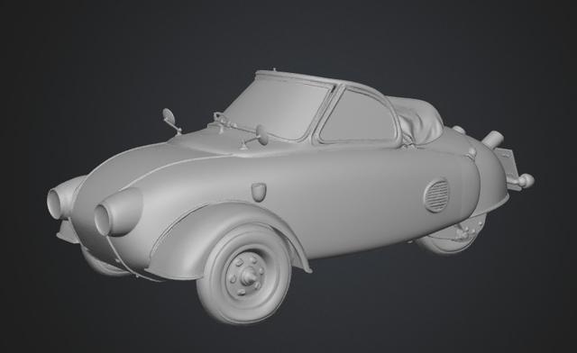 1957 Mack Moto plan 3D model thumbnail