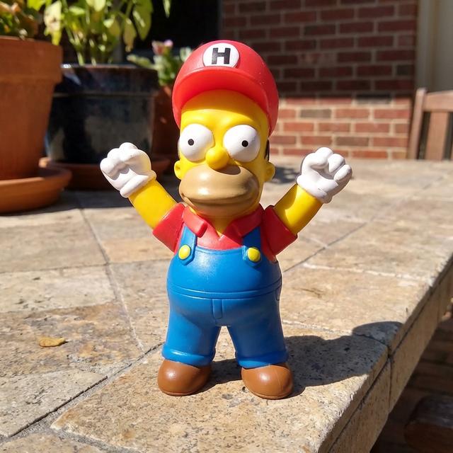 Homer Mario / No Supports 3D model thumbnail