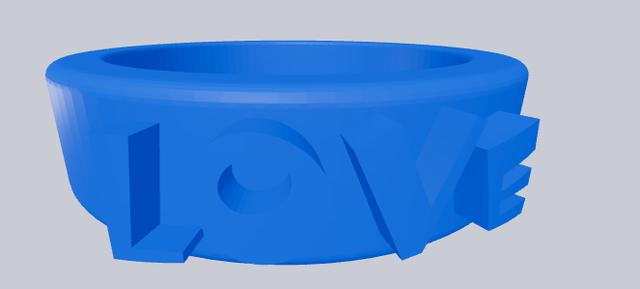 Love Ring 3D model thumbnail