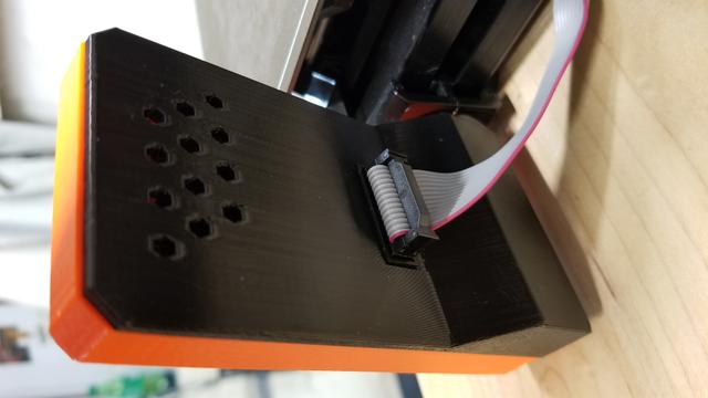 Prusa Mini - LCD Back Cover with Vent Holes 3D model thumbnail