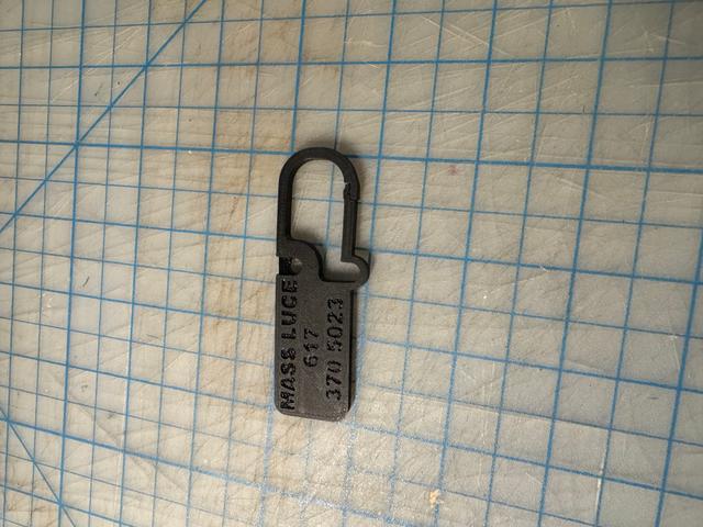 No Ice carabiner whistle (Mass LUCE hotline whistle) 3D model thumbnail