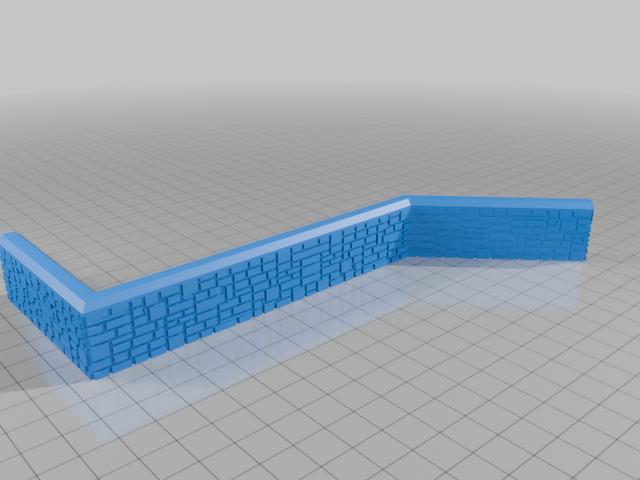 oo gauge wall 3D model thumbnail