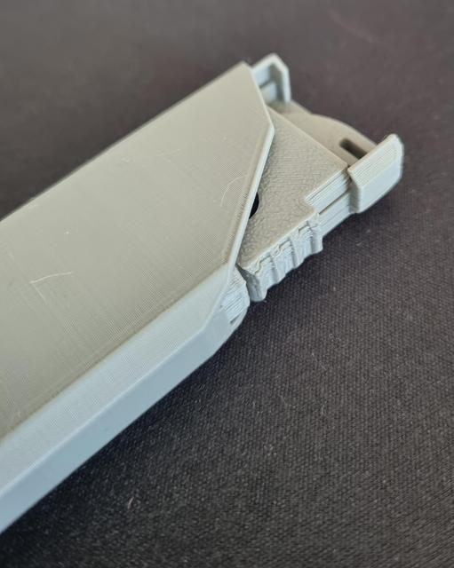 Slim Slider for OTF Fidget knife 3D model thumbnail