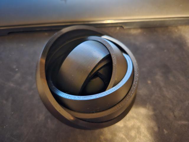 Rotating (More) Rings Toy 3D model thumbnail